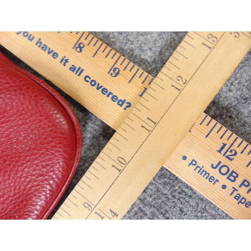 Michael Kors Bedford Red Pebbled Leather Crossbody Bag 32H2MBFC2L Gold Hardware - Picture 3 of 16